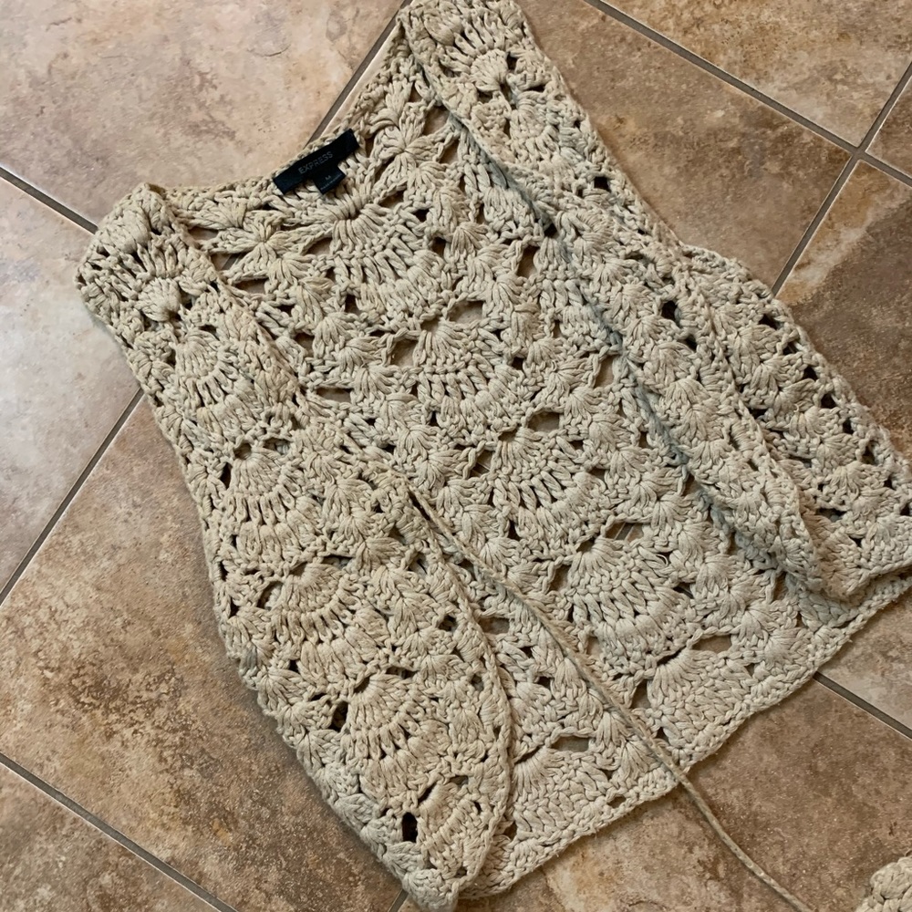 EXPRESS Crochet Vest
